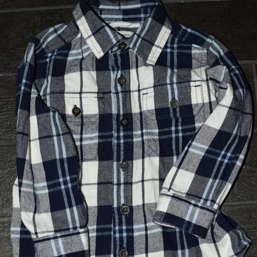 Boys Toddler Plaid Button Up Long Sleeve Shirt